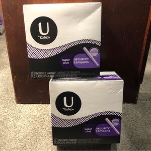 X2 U by Kotex Security Tampons SUPER PLUS Unscented, 18ct